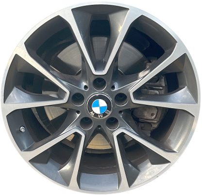 19" x 9" 2014-2018 BMW X5 Used 5 V-Spoke Original Alloy Wheel 36116853955 86044